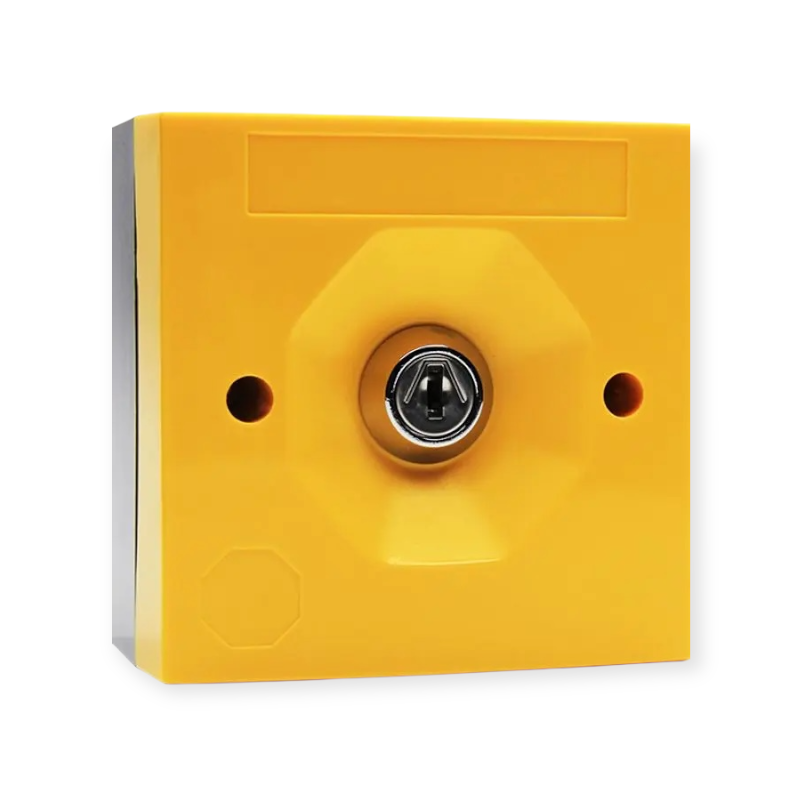 Dubbelpolige 2 standen gele sleutelschakelaar SS3-5020