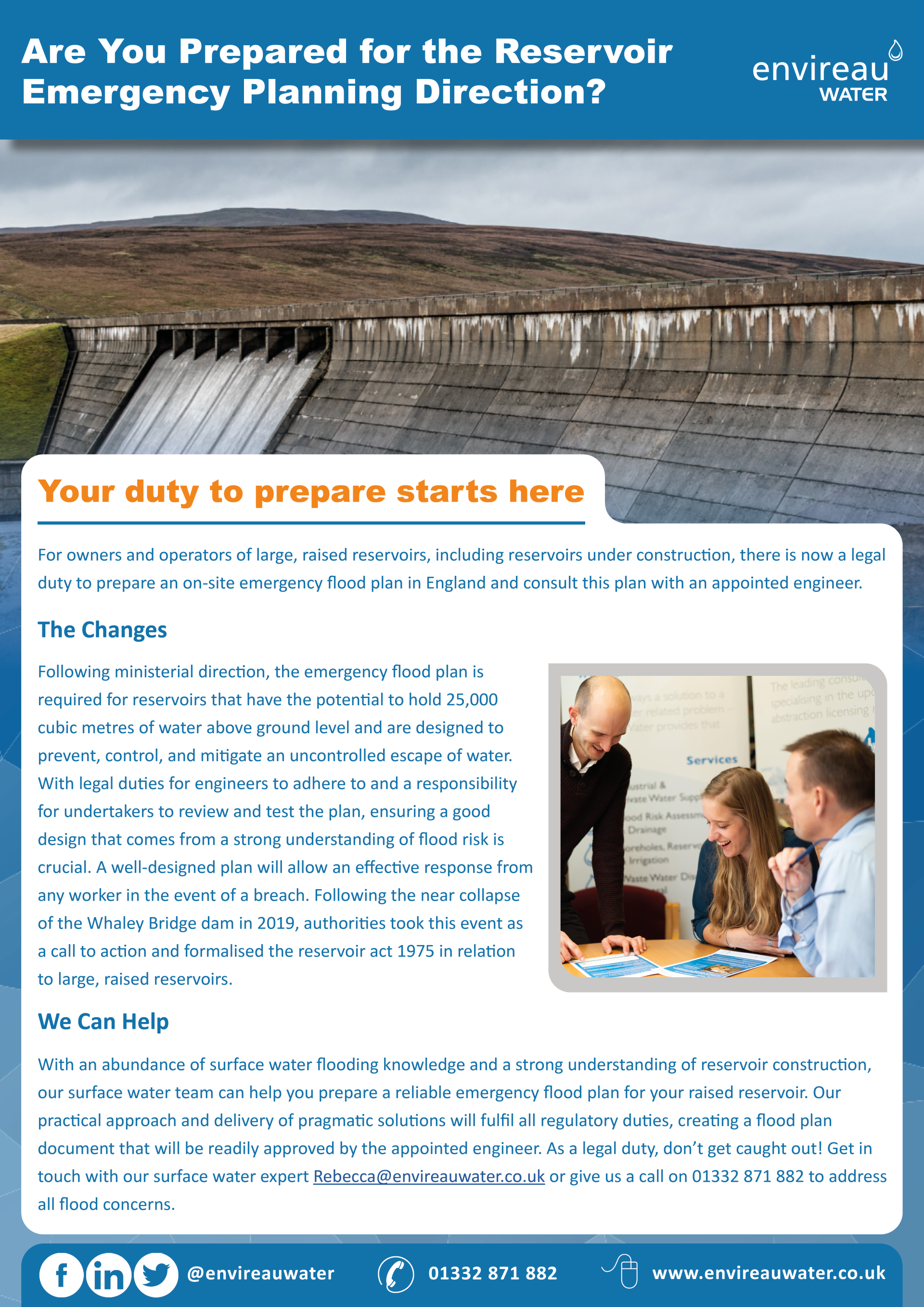 Are You Prepared for the Reservoir  Emergency Planning Direction?