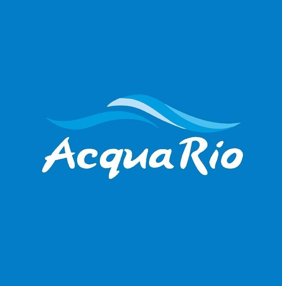 Um fundo azul com a palavra aquário nele