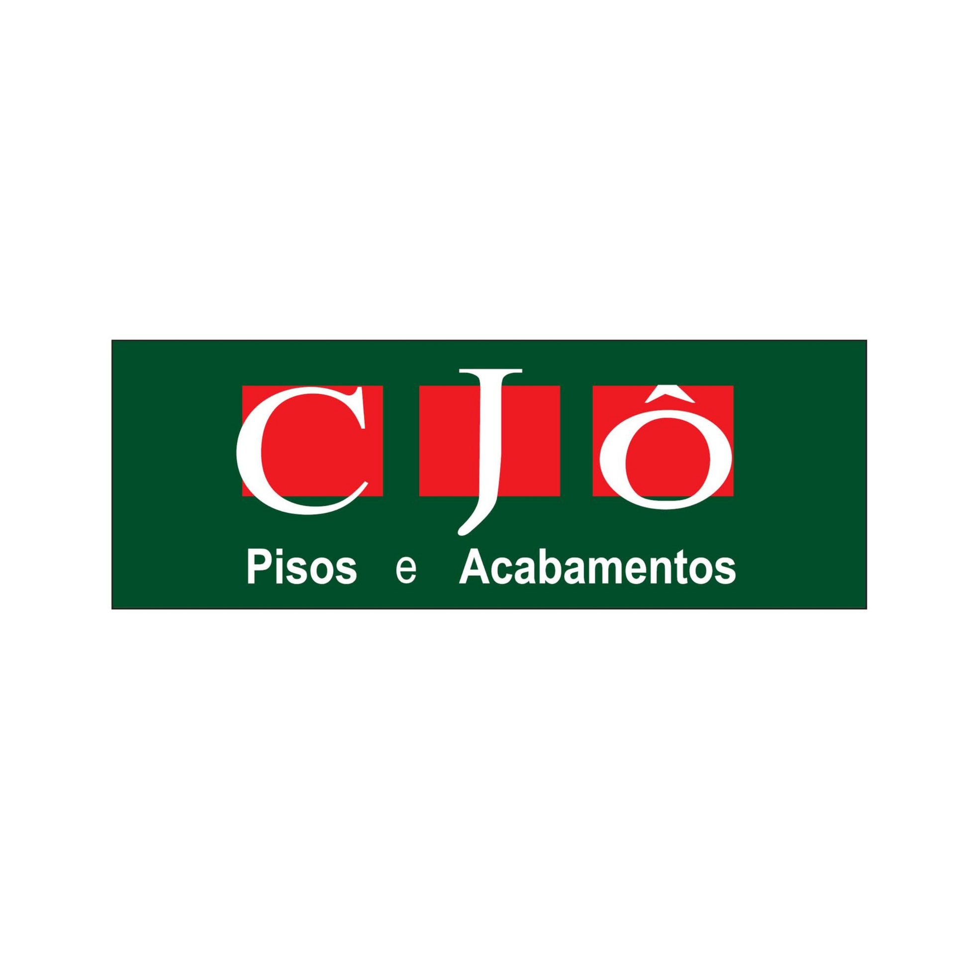 Um logotipo verde e vermelho para uma empresa chamada cjo