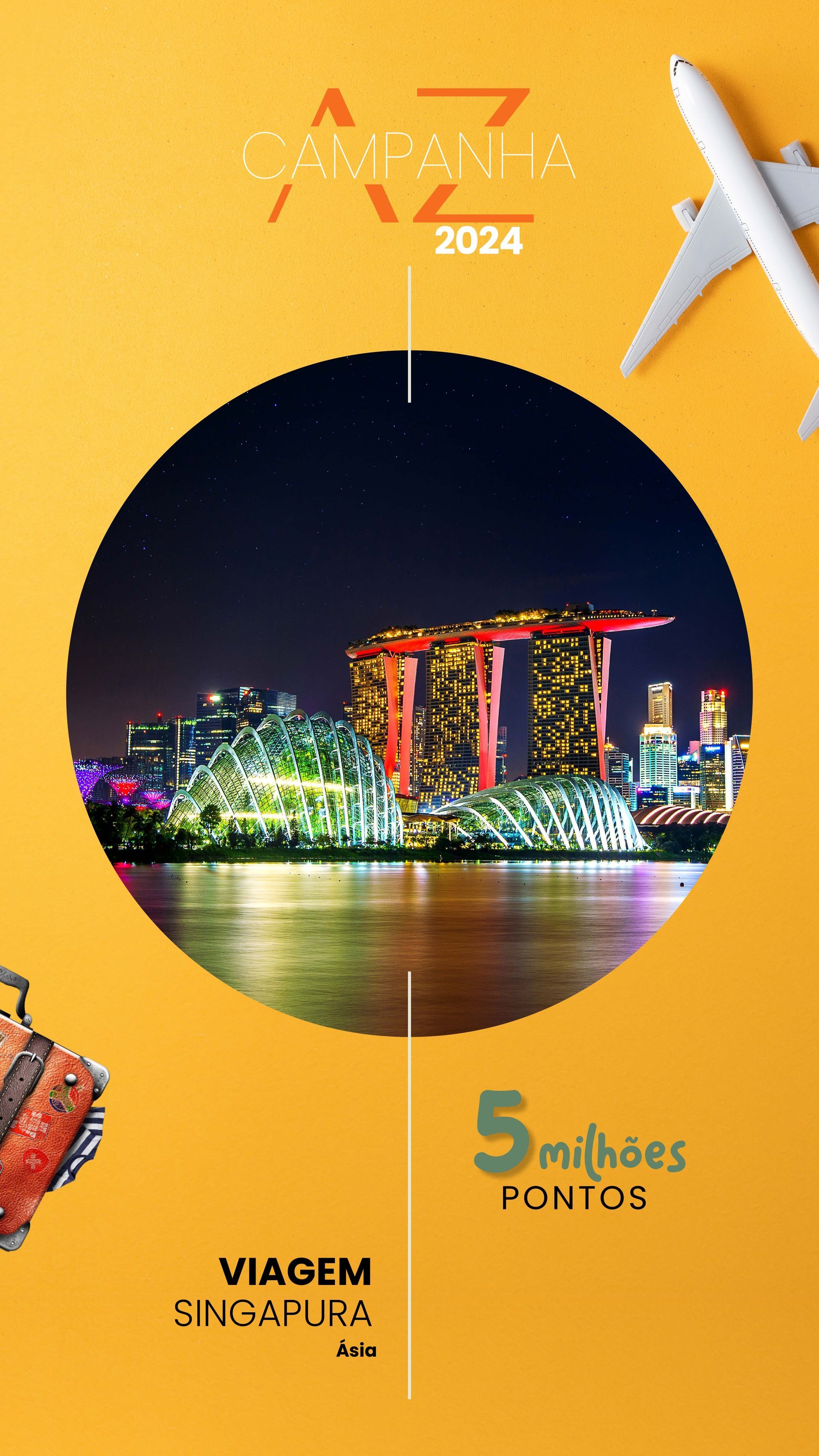Um fundo amarelo com uma imagem de uma cidade e um avião