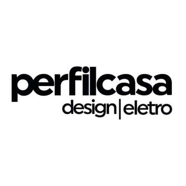 Um logotipo preto e branco para design de perfilcasa em um fundo branco.