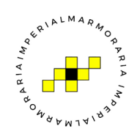 Um logotipo para uma empresa chamada imperial marmonaria