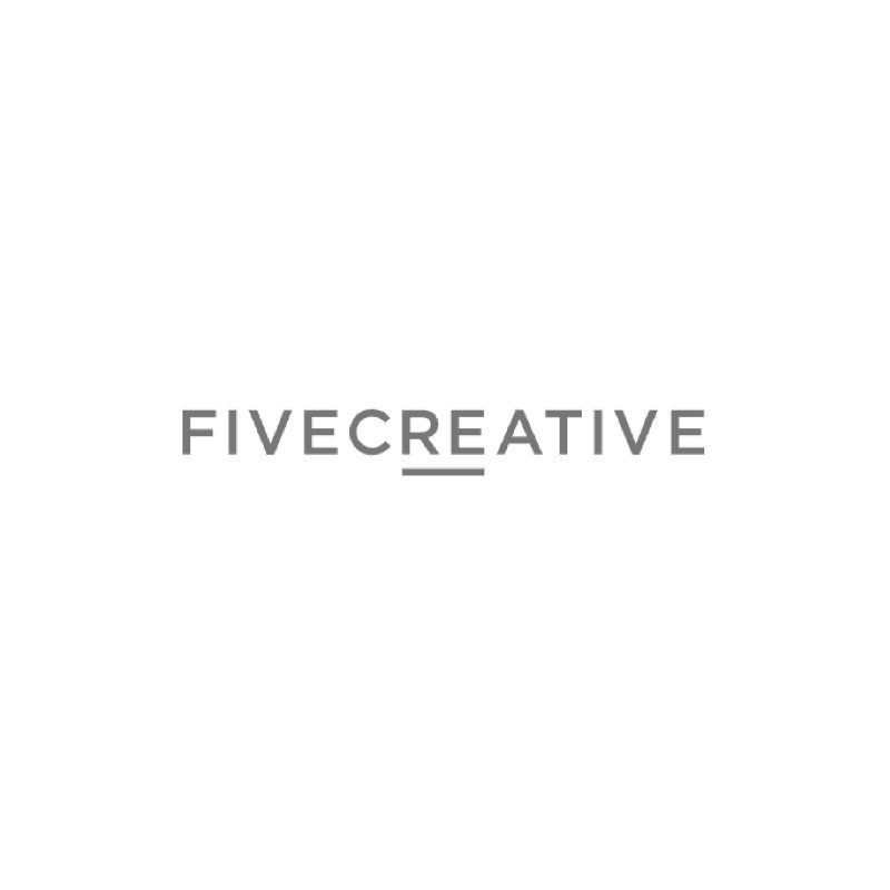 It is a logo for a company called five creative.