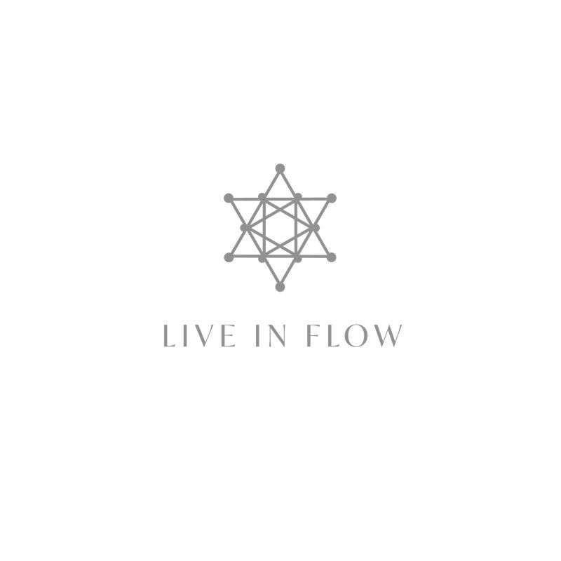 It is a logo for a company called live in flow.
