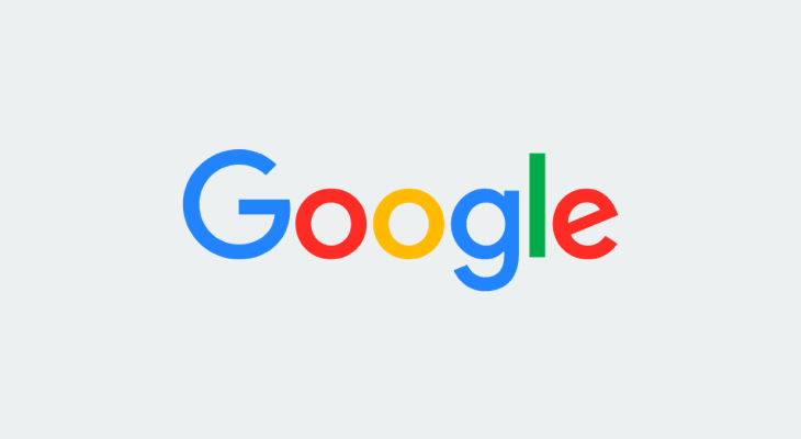 The google logo is on a white background.