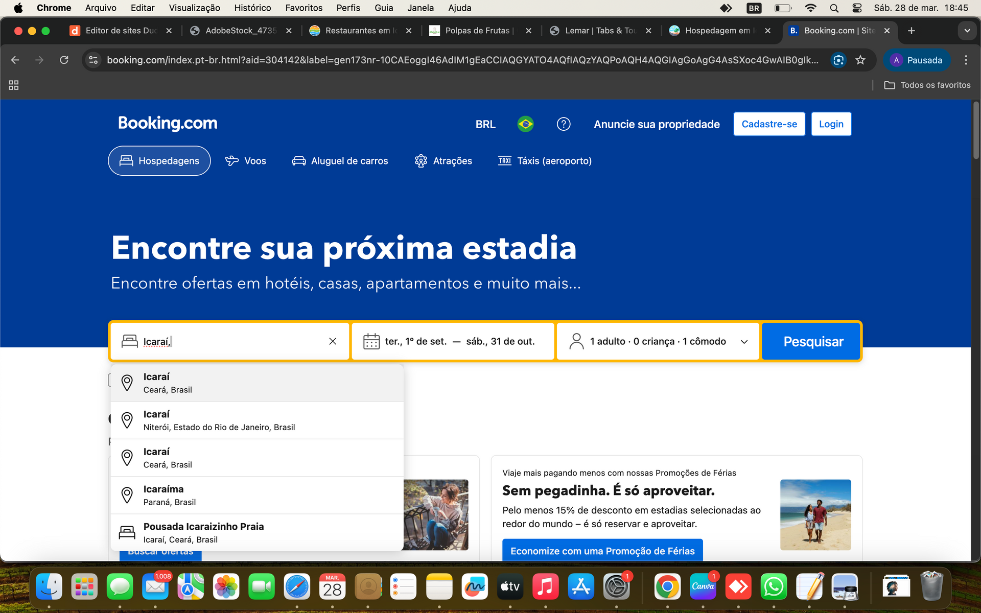 como encontrar Icaraizinho no Booking.com