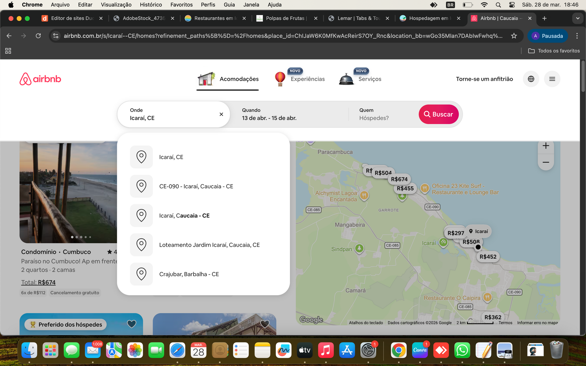 Como encontrara Icaraizinho ou Icaraí de Amontada no Airbnb?