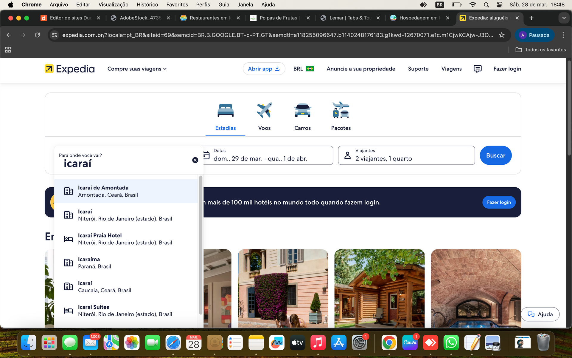 Como encontrara Icaraizinho ou Icaraí de Amontada no Expedia?