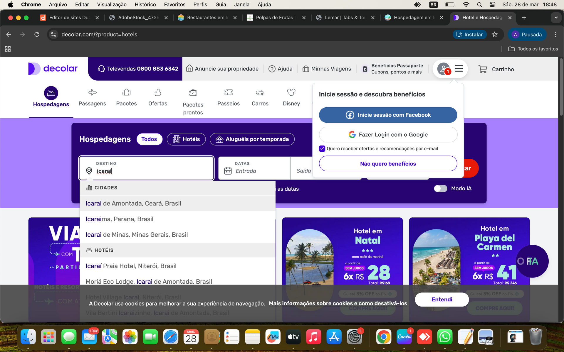 Como encontrara Icaraizinho ou Icaraí de Amontada no Decolar.com?