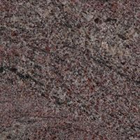 A close up of a purple granite counter top.