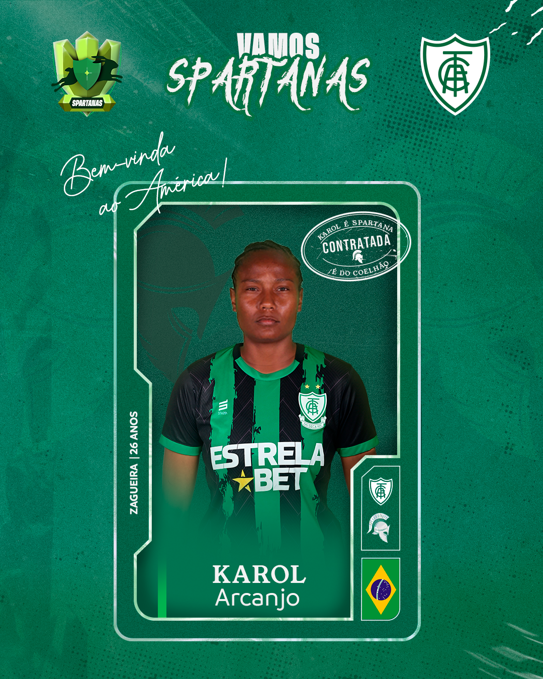 Karol Arcanjo é o novo reforço das Spartanas