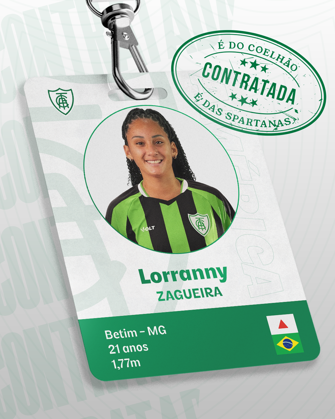 Lorranny é o novo reforço das Spartanas
