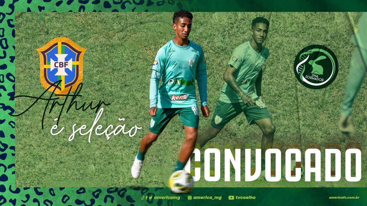 DNA FORMADOR! Lateral Arthur é convocado para a Seleção Brasileira Sub-20