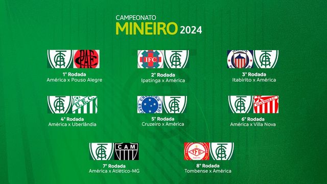 América estreia contra o Pouso Alegre no Mineiro 2024