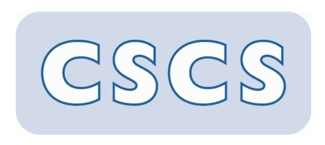 CSCS text in white with blue outline on a light blue rounded rectangle.
