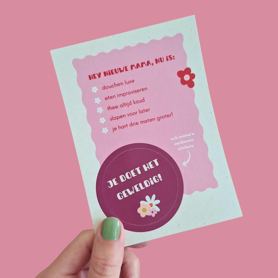 StickerPost | Kaartje nieuwe mama