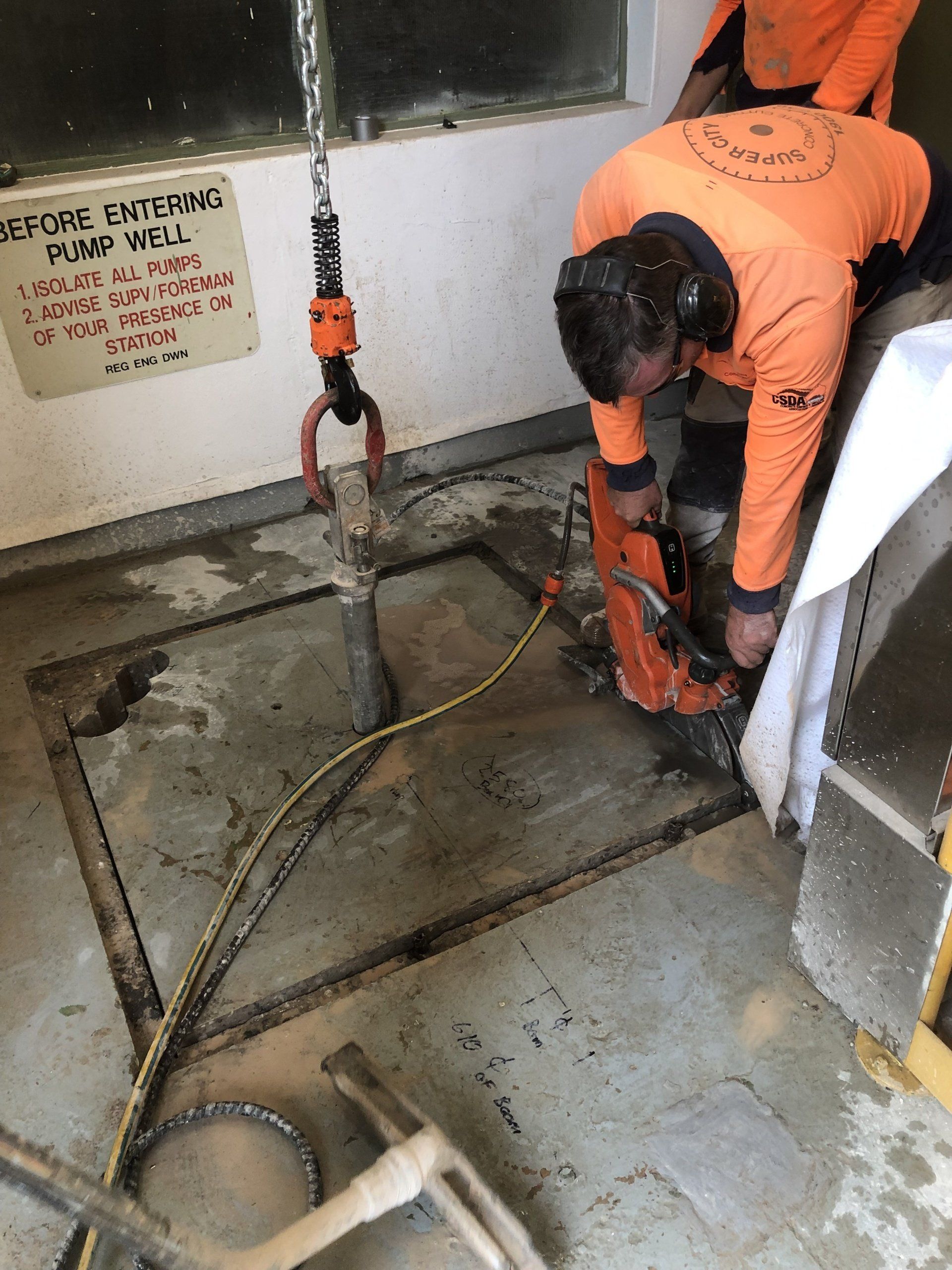 Ring Saw Floor — Super City Concrete Cutting In Darwin, NT