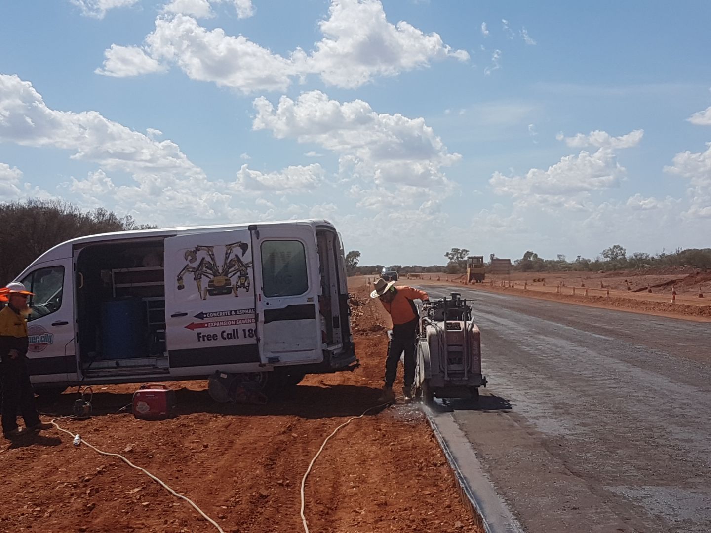 Super City Concrete Cutting Van In Outback - Concrete Cutting Services In Darwin NT — Super City Concrete Cutting In Darwin, NT