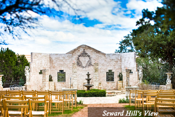 A picture of seward hill 's view of a church
