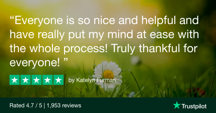 Katelyn shares a 5-star review, grateful for the kind and helpful team.