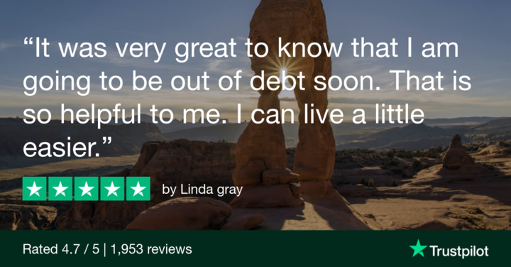 Linda gives 5 stars to Rhode Island Debt Relief, relieved to be debt-free and live with less stress.