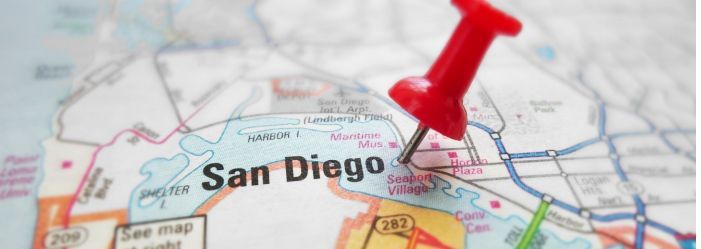 Image representation of location of San Diego