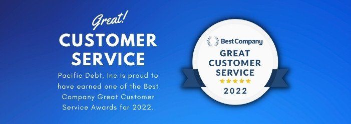 Pacific Debt wins best customer service award for debt relief 2022