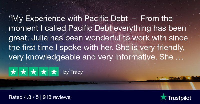 Trustpilot Verified California Debt Relief Review from real customers