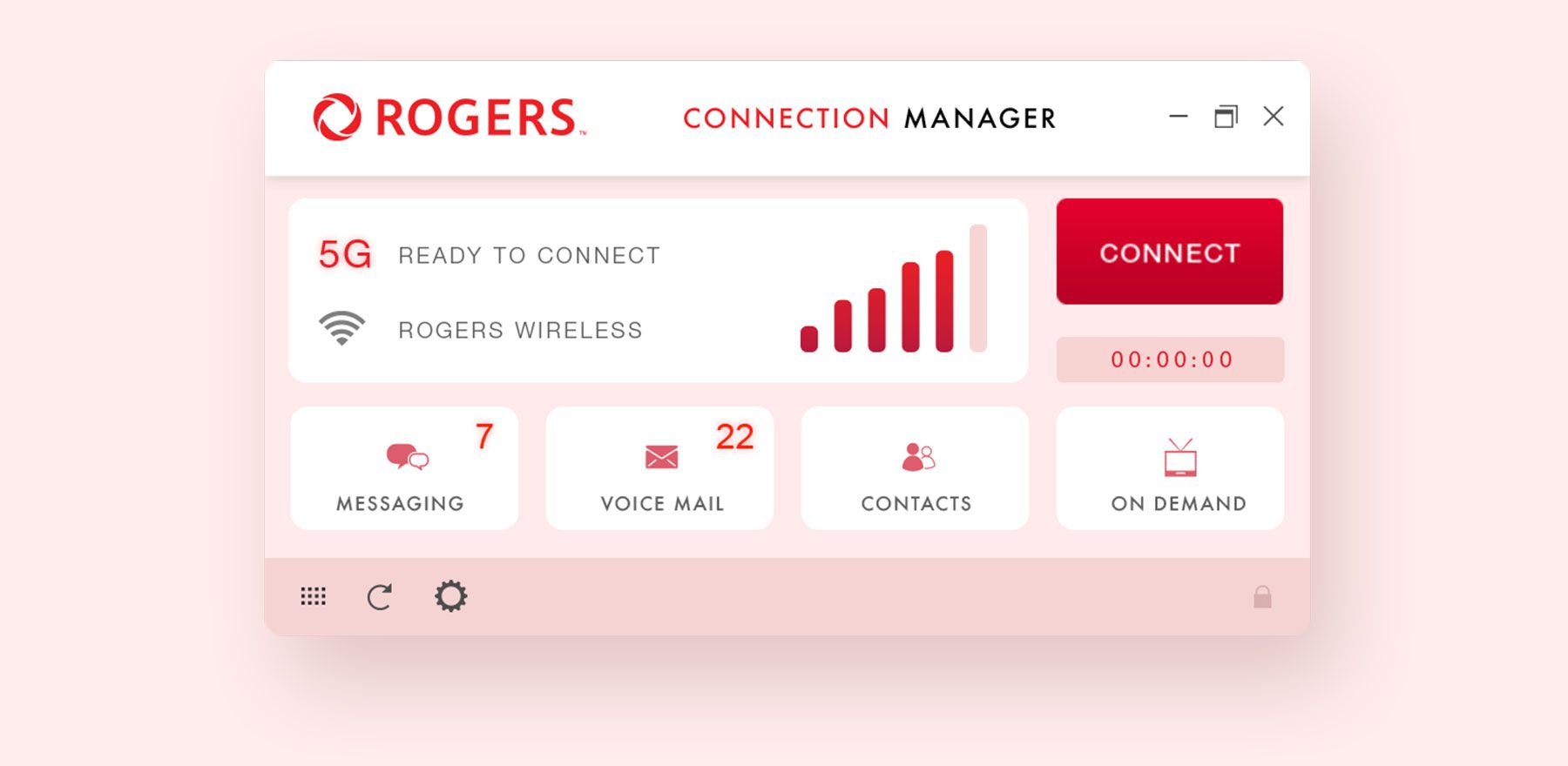 Dashboard interface with charts and toggles, inside a semi-transparent, green-tinted container.