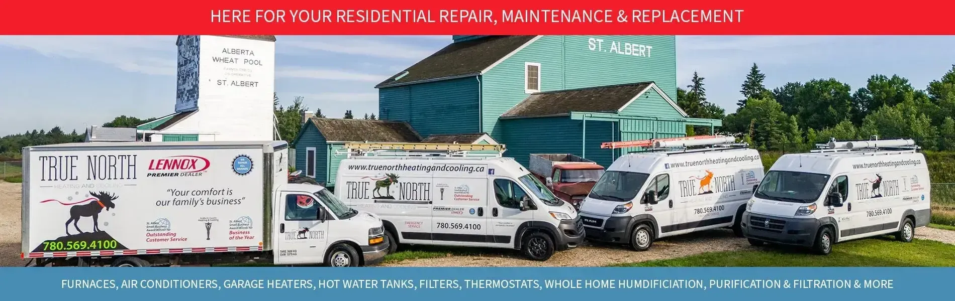 true north heating & cooling all-star service banner
