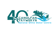 The logo for the canolfan tryweryn national white water centre