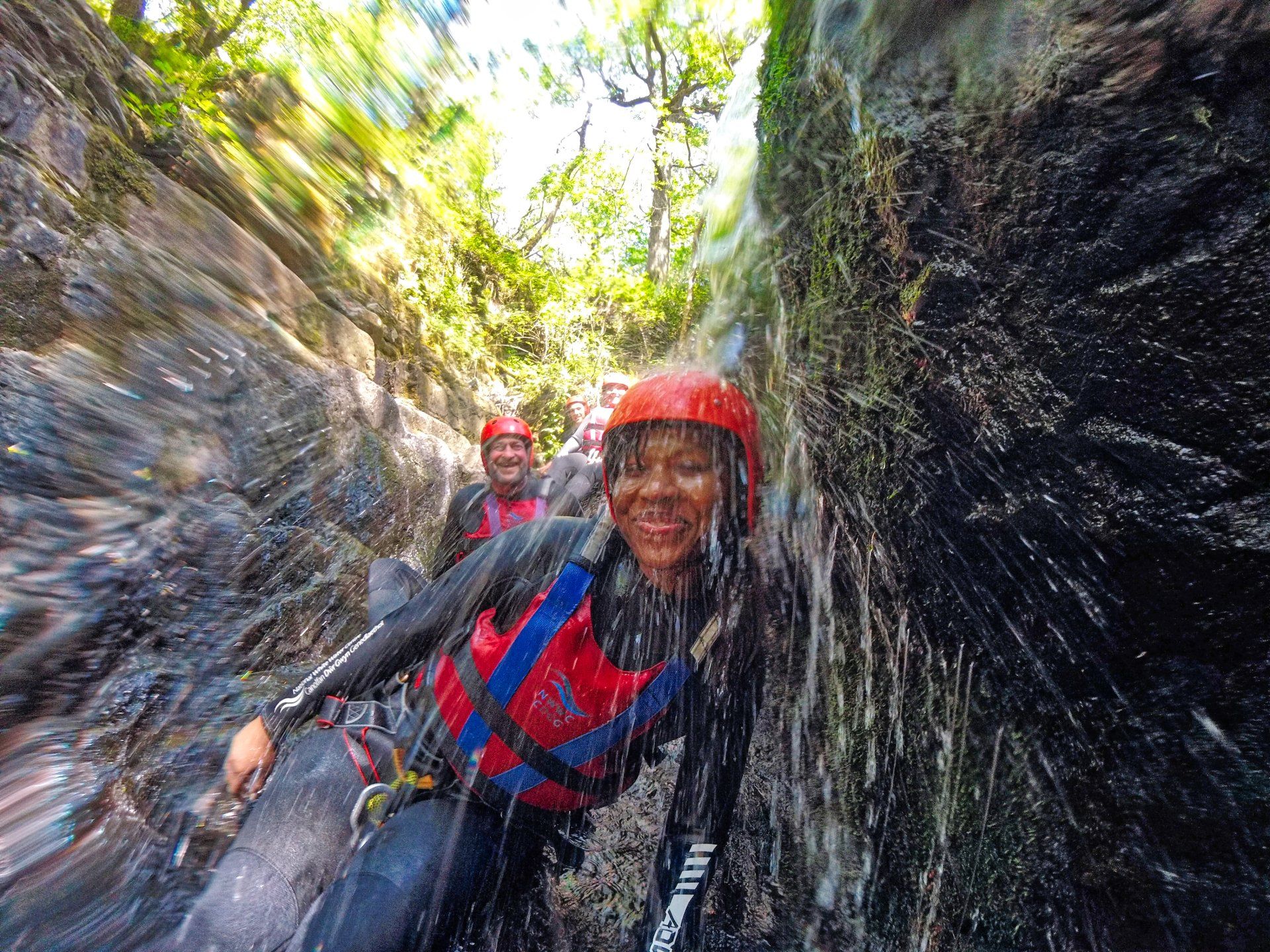 Canyoning in Snowdonia, Wales