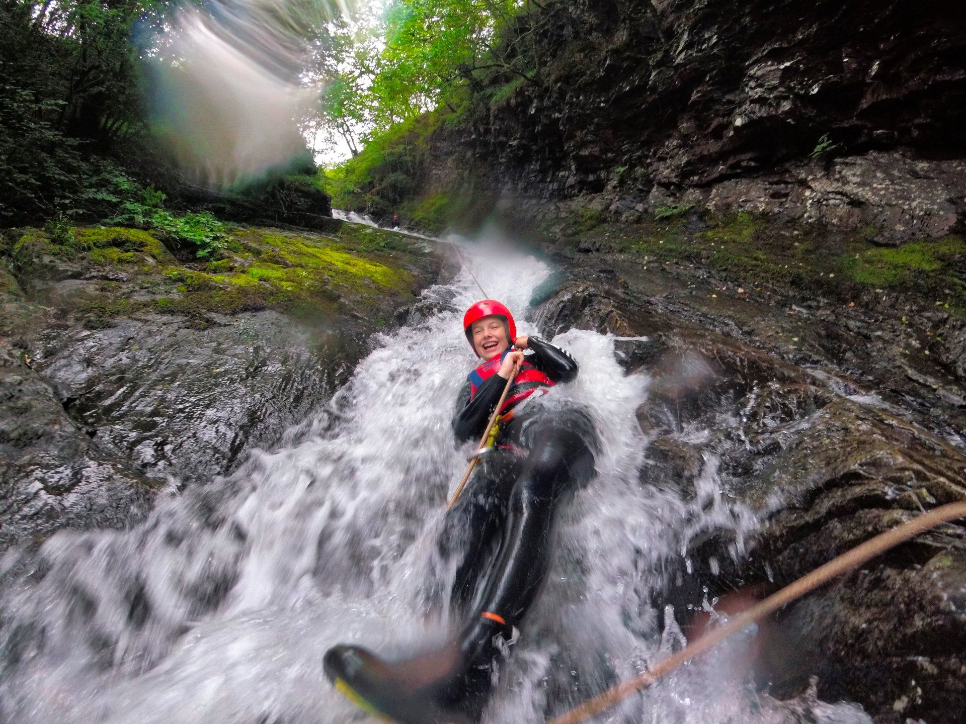 Canyoning in Snowdonia, Wales