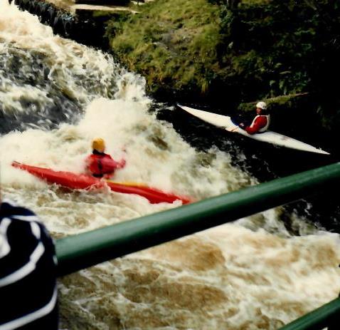 Scaffold bridge kayaking photo