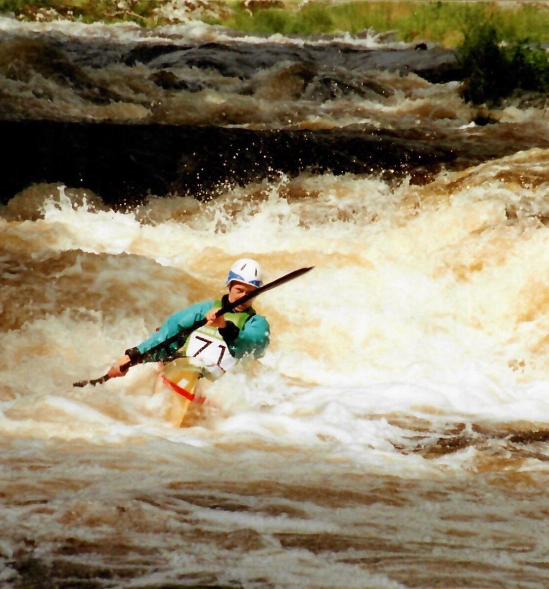 Racing kayak events at the National White Water Centre