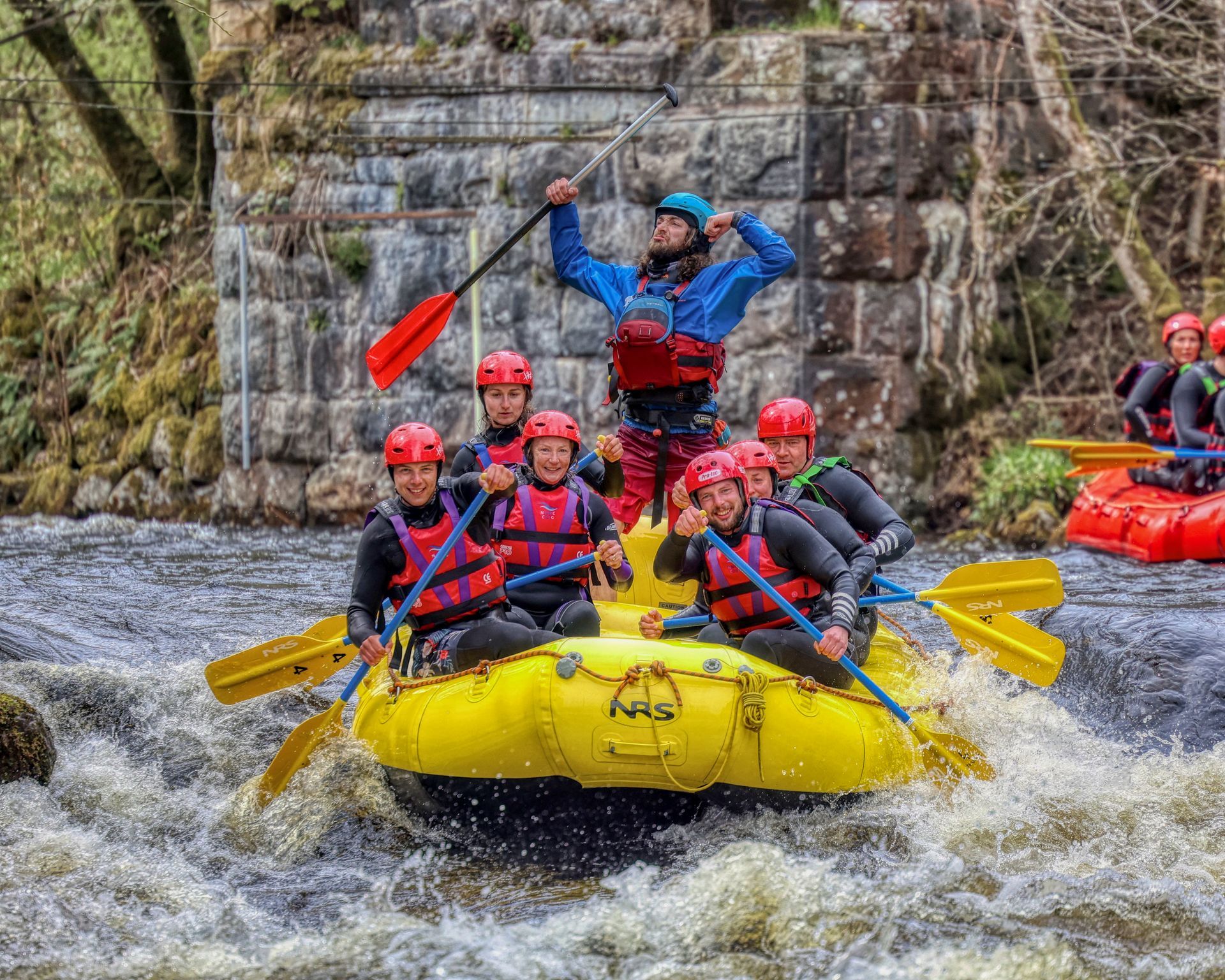Rapid Whitewater Rafting Session in Bala, Wales