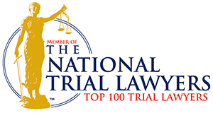 A logo for the national trial lawyers top 100 trial lawyers