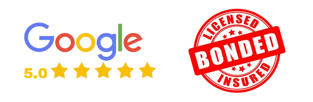 right away junk removal 5 star rating on google