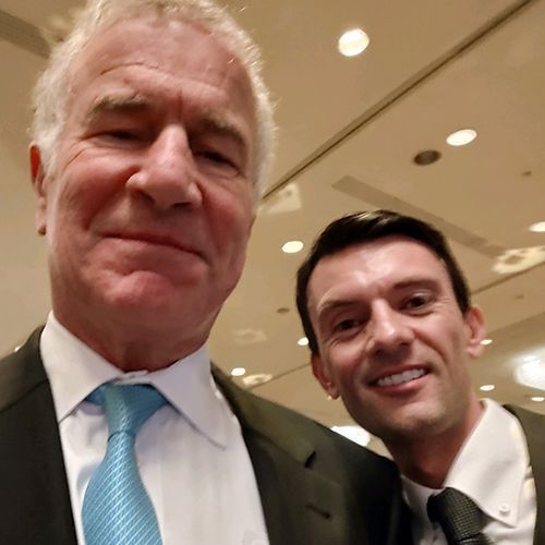 John Blust with his Friend | Greensboro, NC | John Blust for NC House