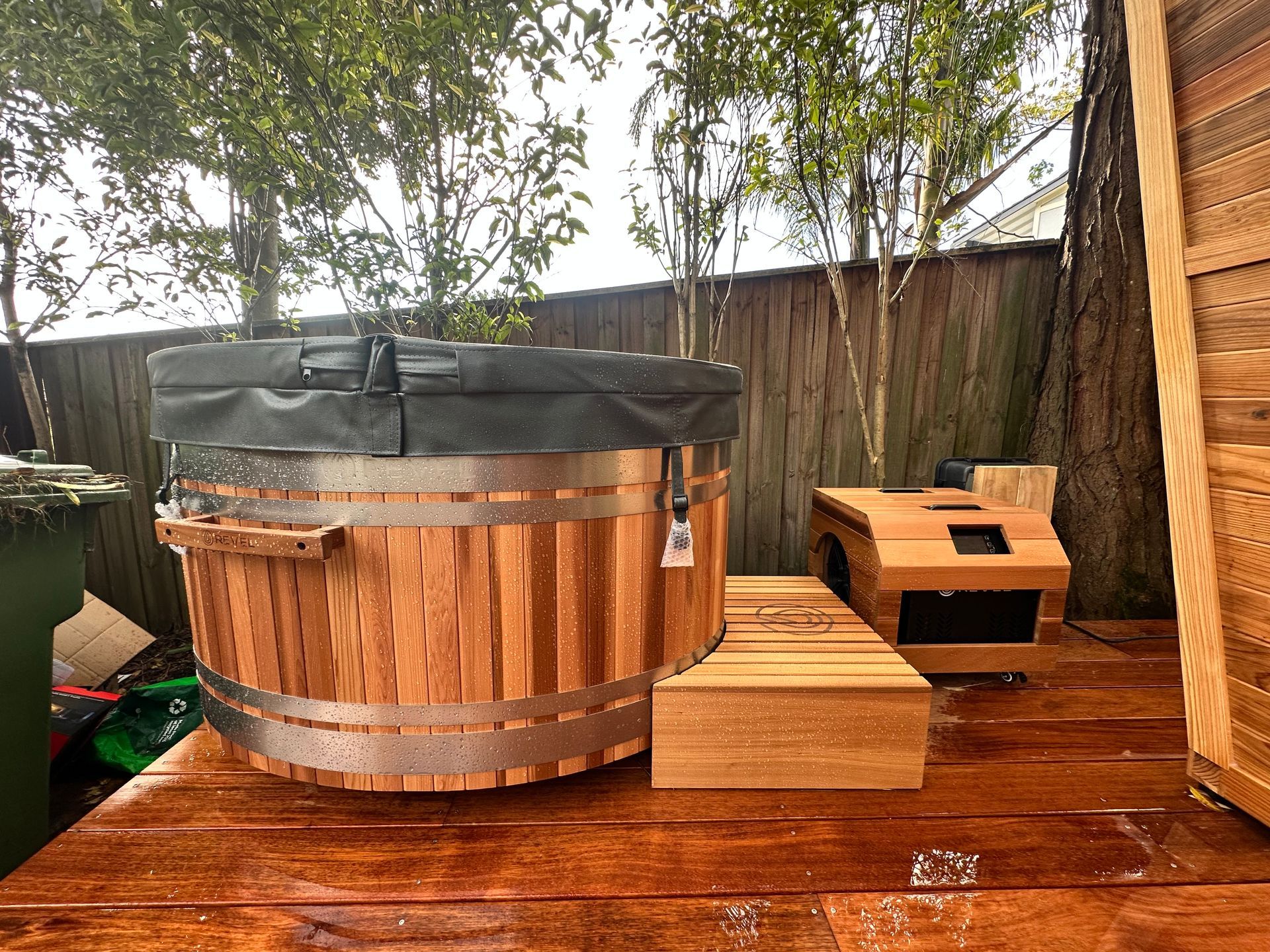 Timber finish  Ice Bath and Chiller installation Sydney