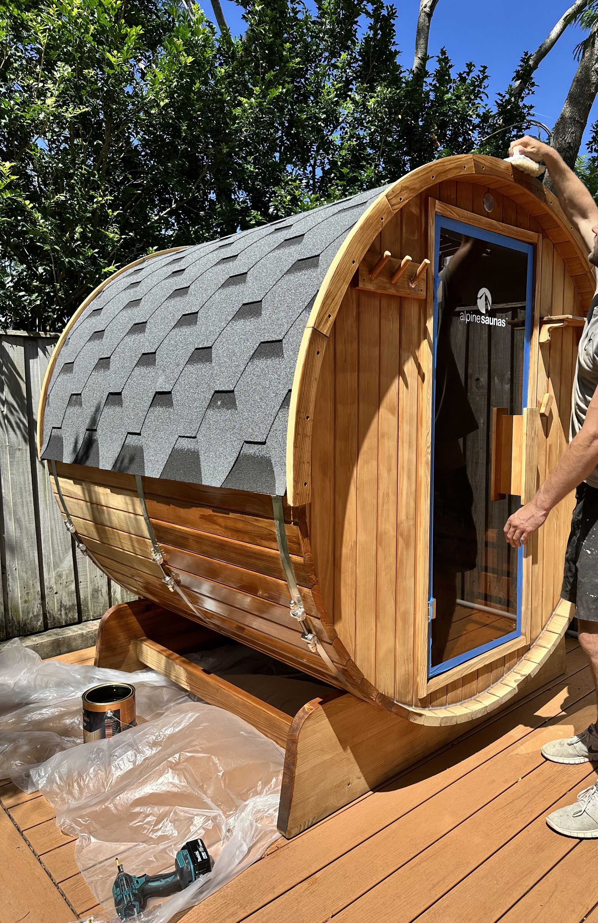 Timber sauna restore 