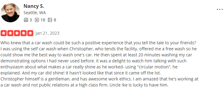 uncle ikes carwash reviews