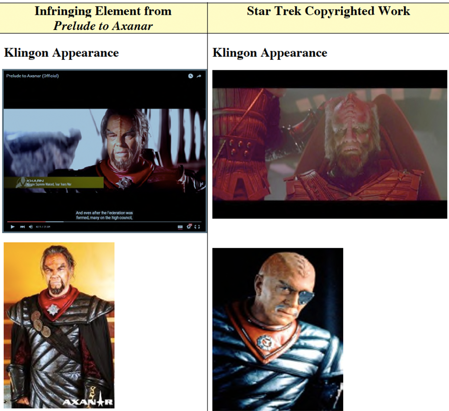 A collage of pictures of klingon from star trek