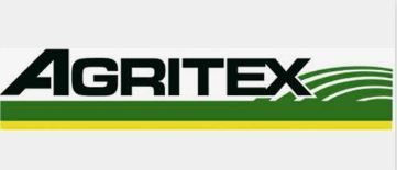 Le logo agritex est vert et jaune sur fond blanc.