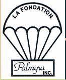Un logo noir et blanc pour la fondation palmyra inc.