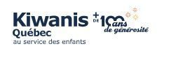 The logo for kiwanis de 100 ans de generosite au service des enfants