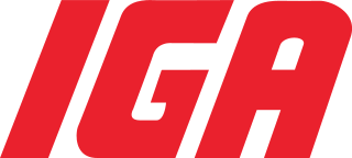 Le logo iga est rouge et blanc sur fond blanc.