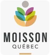 Le logo de moisson quebec est une fleur colorée avec des feuilles.