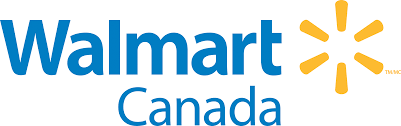 Le logo de Walmart Canada est bleu et jaune